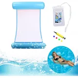 Aufblasbares Schwimmbett, Wasserhängematte, 3-in-1, Wasserdichte Tasche Und Pumpe