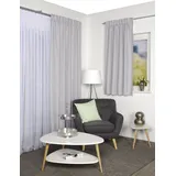 Home Basics Gardine »SANDO Set«, (3 St.), Fertigschal, blackout Home Basics grau