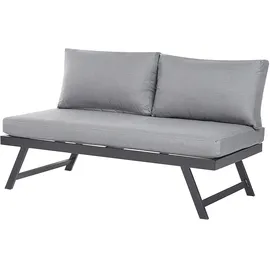 Beliani Kissenbezug Coccorino 130 x 65 cm Dunkelgrau