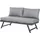 Beliani Kissenbezug Coccorino 130 x 65 cm Dunkelgrau