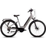 Saxonette E-Bike SAXONETTE "Premium Sport (Wave)" E-Bikes Gr. 45 cm, 28 Zoll (71,12 cm), silberfarben E-Bikes Pedelec
