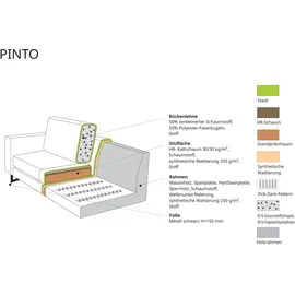 PLACES OF STYLE Ecksofa »Pinto, 250/290 cm, langer Schenkel, XXL, Ottomane«, Cord, Feincord, Luxus-Microfaser Leder und Chenille beige