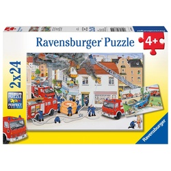 Puzzle Bei Der Feuerwehr 2X24