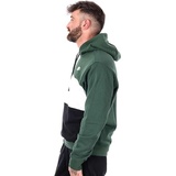 Fleece Color-Blocked Hoodie Herren 323 fir/white black/white XL