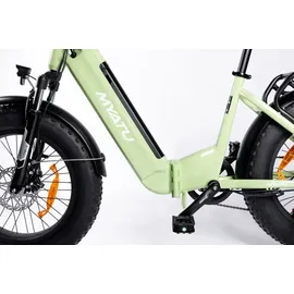 Touroll E-Bike Klapprad Elektrofahrrad mit 20 Zoll Fat Tire, 48V 15Ah Abnehmbarer für Lange Reichweite bis zu 120 km, 7 Gang Getriebe mit Mehrfache Dämpfung,Reichweite Max 90km 7-Gang-All-Terrain Ebike Herren für MTB, Strand & Schnee