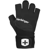 Harbinger Pro Wristwrap 2.0 Handschuhe für Gewichtheber, Unisex, Schwarz, X-Large