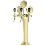 ich-zapfe Schanksäule Gold 3-leitig, elegant, "Topp-Qualität!"