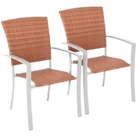 Merxx Gartenstuhl »Savonna«, (Set), 2 St., 2er Set, Polyrattan,
