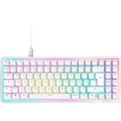 NZXT Function Elite Mini, Gaming-Tastatur, kabelgebunden, Weiß