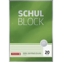 Brunnen Schulblock Premium A4 unliniert, Lin. 20