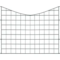 vidaXL Gartenzaun Set Konkav 77,5x64 cm Grün