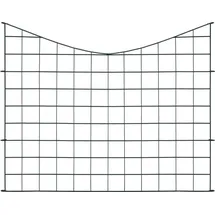 vidaXL Gartenzaun Set Konkav 77,5x64 cm Grün