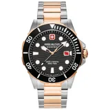 Hanowa Swiss Military OFFSHORE DIVER 06-5338.12.007 Herrenarmbanduhr - Rosegold/Schwarz