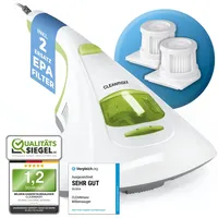 Clean Maxx CLEANmaxx Milben-Handstaubsauger UV-C Licht weiß/limegreen