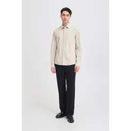CASUAL FRIDAY Langarmhemd gestreift beige L