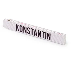 Personalisierter Zollstock ,Metrie 2m Block 52 | mit männlichen Namen Name: Konstantin