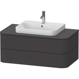 Duravit Happy D.2 Plus Waschtischunterbau für Aufsatzbecken, graphit supermatt