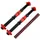 luxuskollektion Kurzhantelstange 3er 35cm 40cm Pleuelstange Gewinde rot