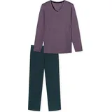 SCHIESSER Schiesser, Damen, Pyjama, Pyjama Comfort Essentials, Violett, (46)