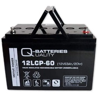 Q-Batteries 12LCP-60 / 12V 63Ah Blei Akku Zyklentyp AGM