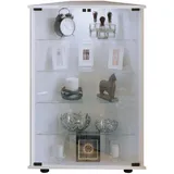 VCM Eckvitrine Jecka 67,3 x 23 x 88,1 cm Weiß