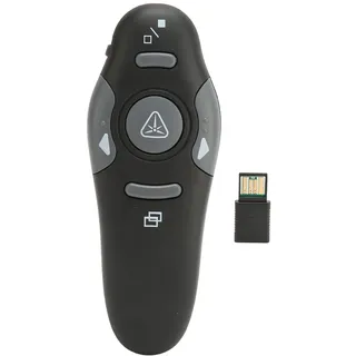 VBESTLIFE Drahtloser Präsentationsklicker für PowerPoint-Präsentationen, Tragbare 2,4-GHz-Fernbedienung für Drahtlose Präsentationen für OS X, Windows, Linux, Android