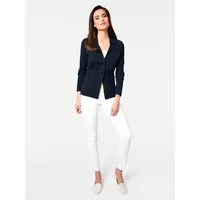 Heine Feinstrickjacke Blau 44