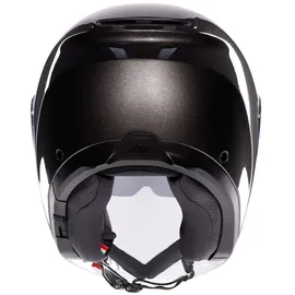 AGV IRIDES E2206, Motorrad Jet-Helmet, Unisex, Helm mit Kratzfestes Visier mit UV-Schutz, Asfalto Grey, M