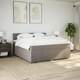 vidaXL Boxspringbett 180 x 200 cm Taupe