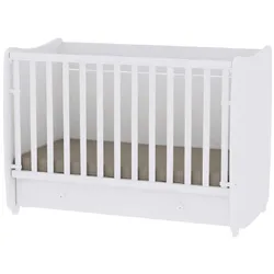 Lorelli Babybett Dream 60 x 120 cm umbaubar Schreibtisch Kinderbett Schaukelbett weiß