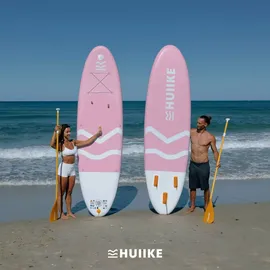 huiike Stand Up Paddling Board 305 x 84 x 15 cm rosa|grün