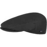 Lipodo Inglese Classic Flatcap Damen Herren Made in Italy Winter Herbst Schirmmütze schwarz 60 cm - 60