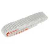 kerbl works 50 Stück/Karton, Einweg-Hebeband, DIN 60005, Einweg-Bandschlinge, weiß, Länge 0,60cm, Breite 30mm, Umfang 1,20m, Polyester, WLL 750kg