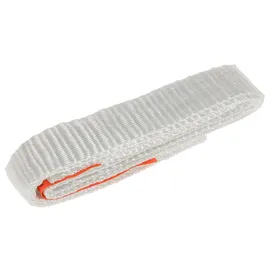 kerbl works 50 Stück/Karton, Einweg-Hebeband, DIN 60005, Einweg-Bandschlinge, weiß, Länge 0,60cm, Breite 30mm, Umfang 1,20m, Polyester, WLL 750kg