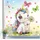 Sunnywall Fensterbild Fensterdeko Einhorn Pusteblume Fensteraufkleber statisch selbstklebend beidseitiger Druck Aufkleber Fenstersticker WIEDERVERWENDBAR A4