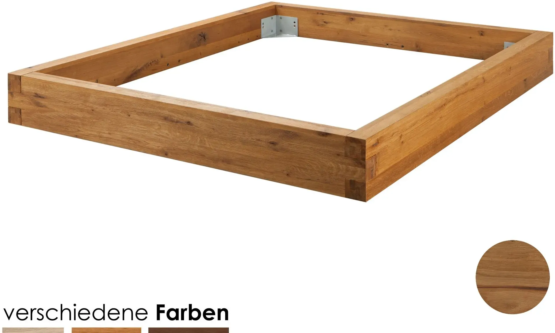 Hasena Oak-Line Wild Bettrahmen Pilatus 23 Wildeiche 180x220 cm natur
