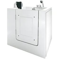 AcquaVapore Sitzbadewanne Senioren Sitzwanne mit Tür S02-TH-A-L 78x100cm