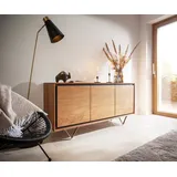 DeLife Sideboard Stonegrace 145 cm Akazie Natur 145 x 55 x 40 cm Beige / Braun