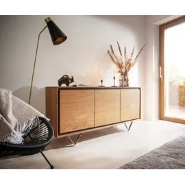 DeLife Sideboard Stonegrace 145 cm Akazie Natur 145 x 55 x 40 cm Beige / Braun