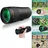 Aurosports 10-30x40 Zoom Monokular Teleskop Erwachsene, Bak4 Prisma Dual Fokus