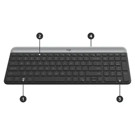 Logitech MK470 Slim Wireless Combo DE Set grafit