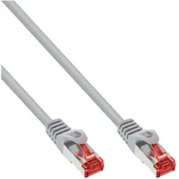 InLine Patchkabel, S/FTP (PiMf), Cat.6, 250MHz, PVC, Kupfer, grau, 30m