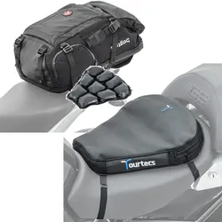 Set: Rucksack HX5 Hecktasche wd. 45Ltr + LuftkissenAir Deluxe M Komfort Sitzkissen
