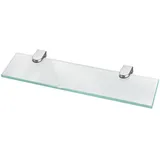 bonsport Glasregal Wandregal für Badezimmer Milchglas - Glas Regal aus 6 mm Sicherheitsglas 30cm - Glasablage Glasregalboden Badablage