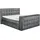 Set One by Musterring Boxspringbett "Richmond", grau (anthrazit), B:203cm L:243cm, SET ONE BY MUSTERRING, Komplettbetten, Boxspringbett, versenkbarer TV- Halterung mit Fernbedienung