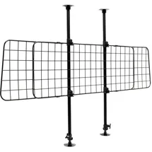 Wiltec Hundegitter Modell B verstellbar Schwarz 72-136 cm