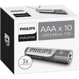 Philips Industrial LR03 Micro (AAA)-Batterie Alkali-Mangan 10St.