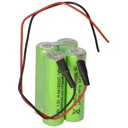Akkupack für Notbeleuchtung NiMH 4,8V 1800mAh AA L2x2 Kabel 20cm