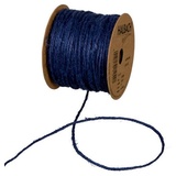 HALBACH Jutekordel Basic 50m lang 100% Jute Dunkelblau