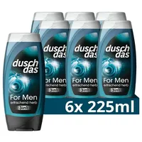 Duschdas For Men 3-in-1 Duschgel 6 x 225 ml